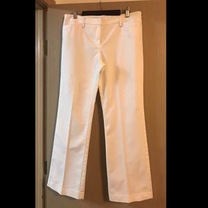 Flare white pants